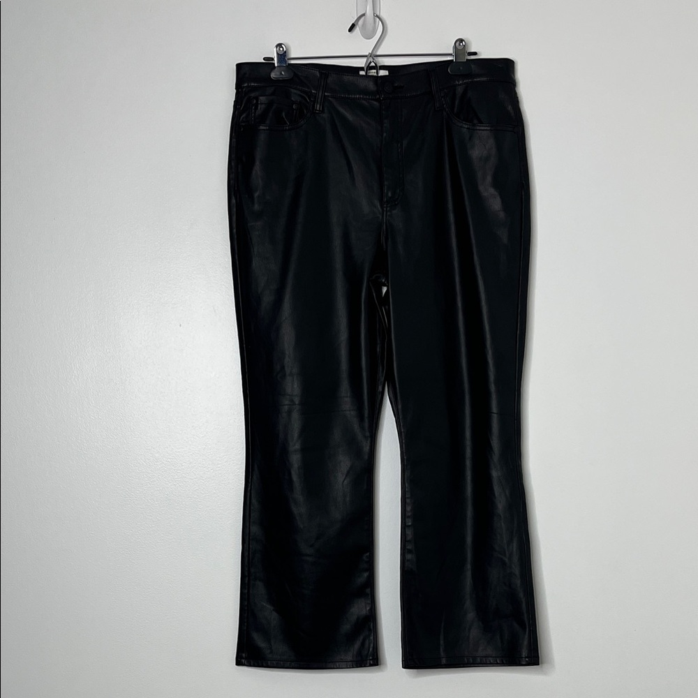 PISTOLA‎ Black Faux Leather Pants Sz 32 LIKE NEW